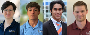 Pictured from left to right: Hannah Scott, Solano Benitez, Sebastian Windham, Jake Windham